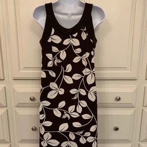Rafealla Dress Brown ‘n White-cream